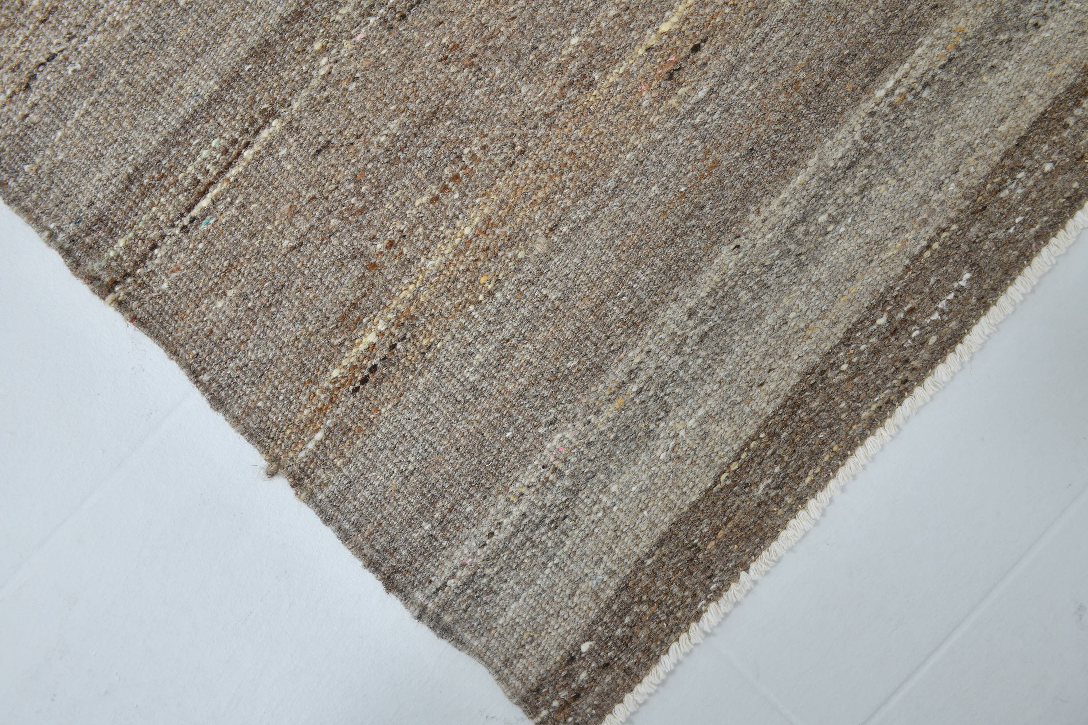 Extra Large Brown Vintage Kilim Rug, 321x370Cm