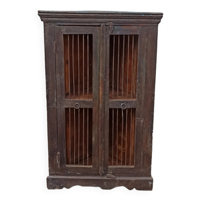 Armoire d'angle ancienne en bois