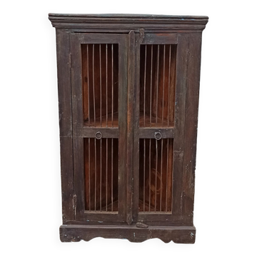 Armoire d'angle ancienne en bois