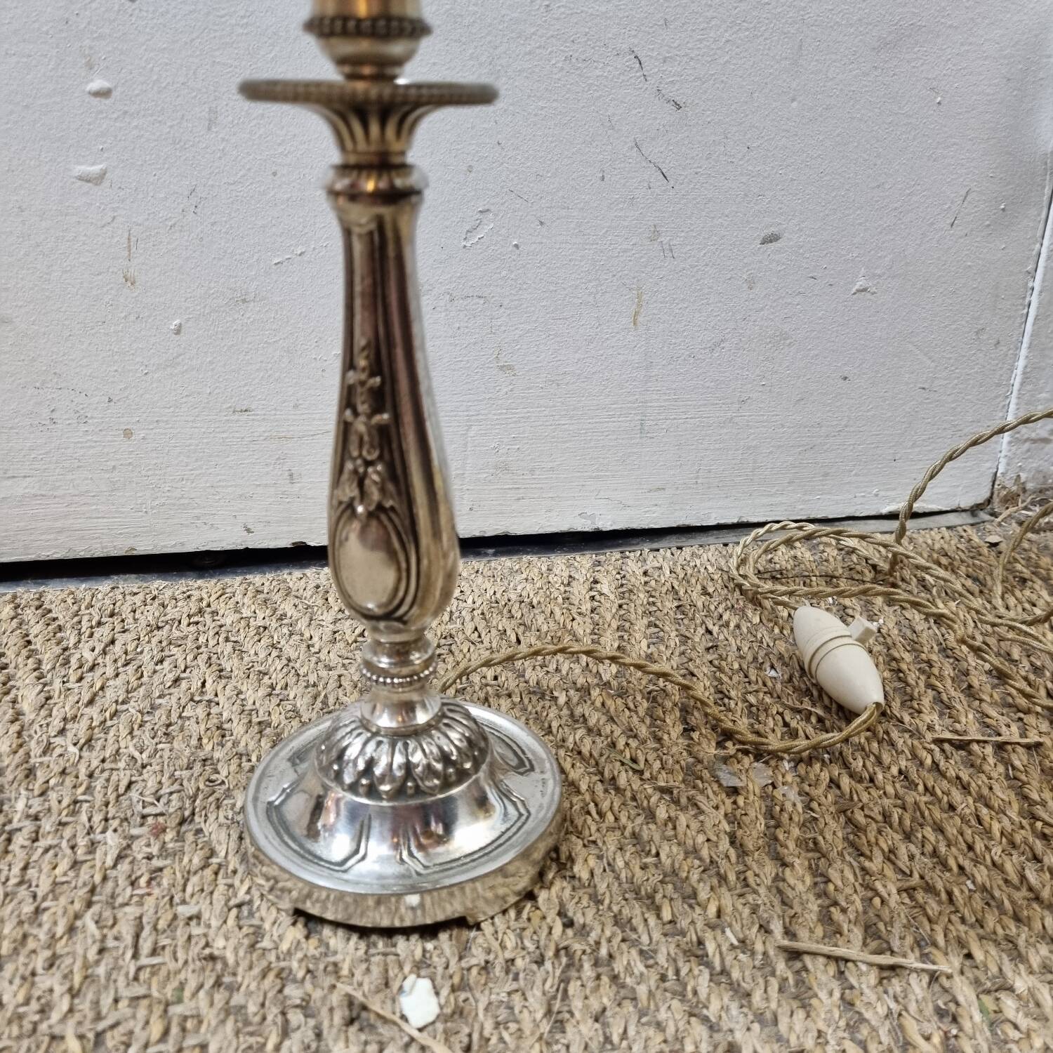 Silver metal lamp 1930