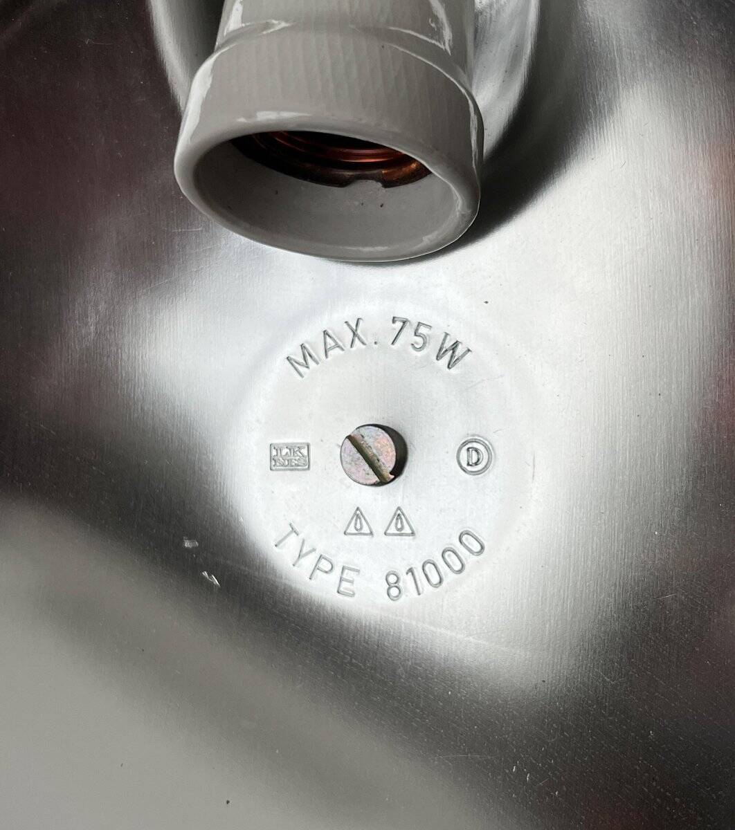 Mid-Century Danish Outdoor Metal Wall Lamp Model Skot by Lauritz Knudsen for Louis Poulsen, 1960s