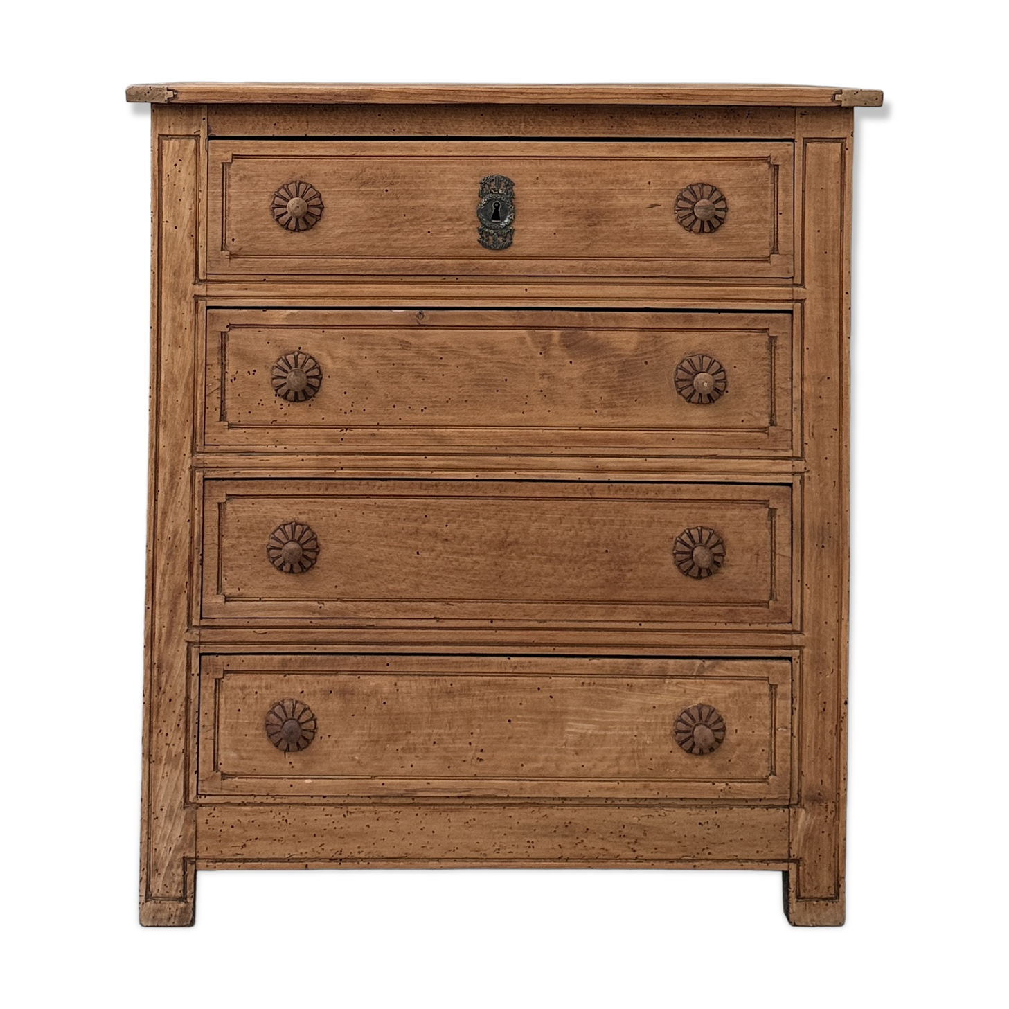 Commode ancienne campagnarde en pin massif (rénovée)