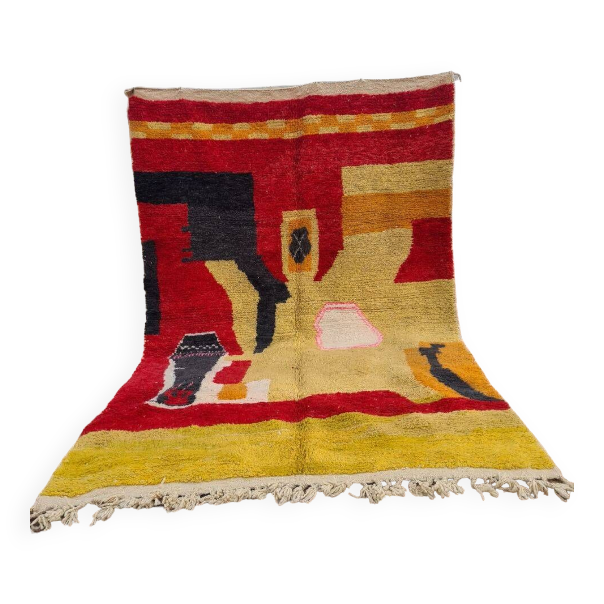 Handmade Berber wool BOUJAAD rug 300X200 cm