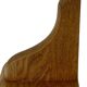 Vintage oak wall rack book shelf 1970s wood minimalist design