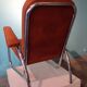 Modernist armchair in leather and chrome - 1940