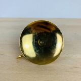 Vintage golden brass candle holder