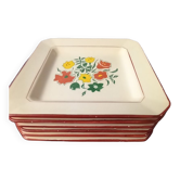 Lot 6 assiettes à dessert Salins France