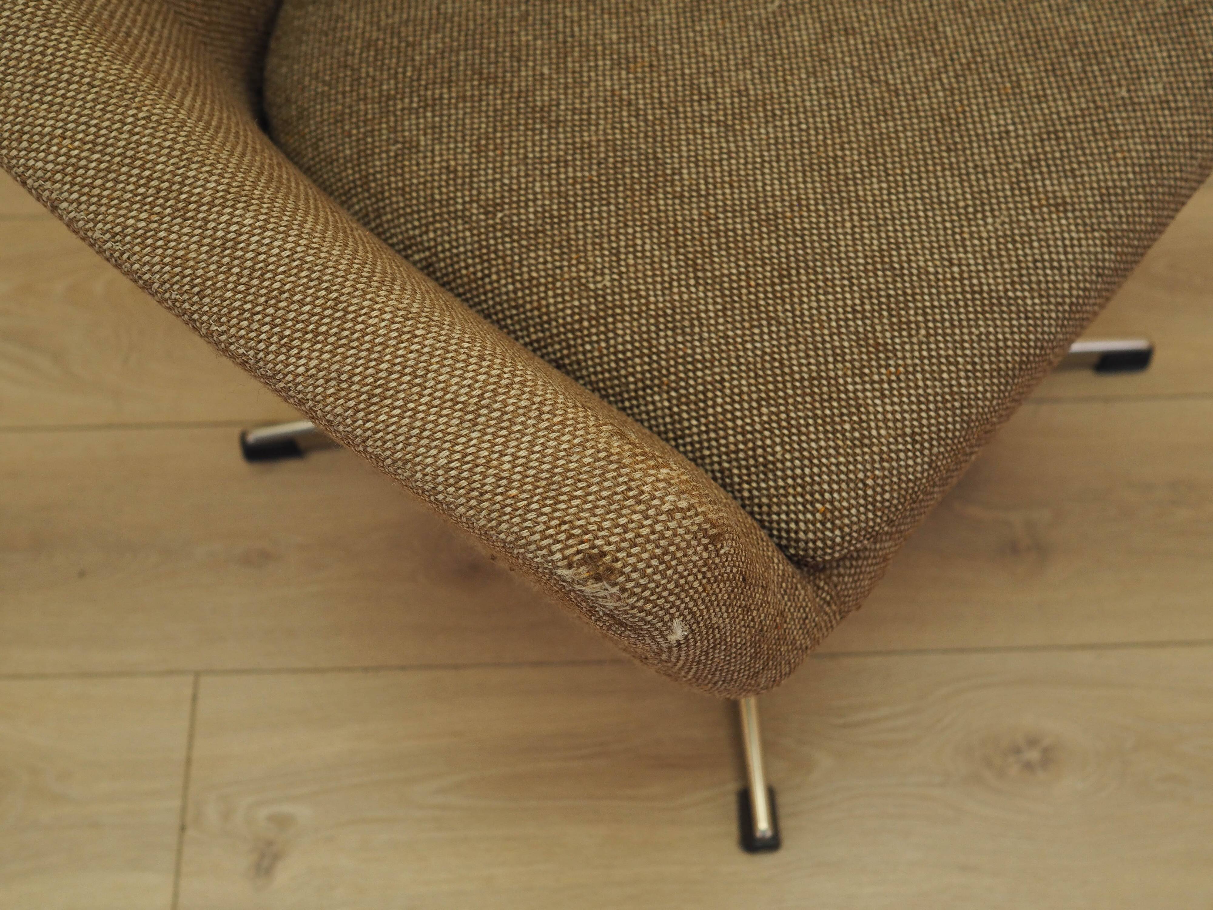 Brown armchair, Danish design, 1970s, production: Denmark