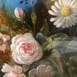 Pastel XIXth, flowers of the fields