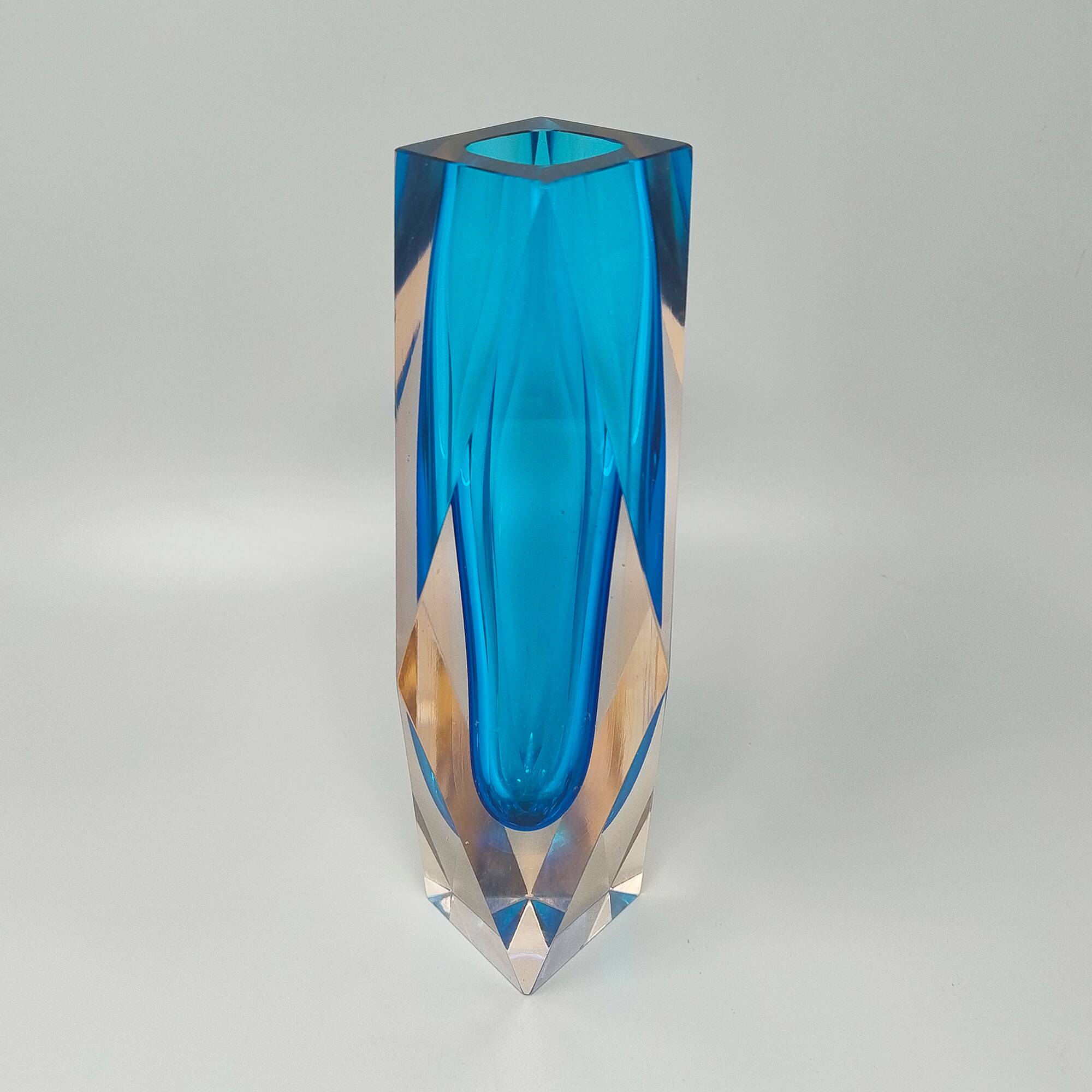 1960s large Flavio Poli for Seguso Murano glass vase — mid-century Italian collectible