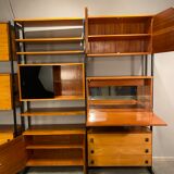 Book case Modular Walnut vintage 60’