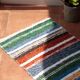 Handwoven recycled cotton rug - 40 x 60 cm