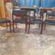 Set 4 vintage scandinavian chairs by zetel behaag
