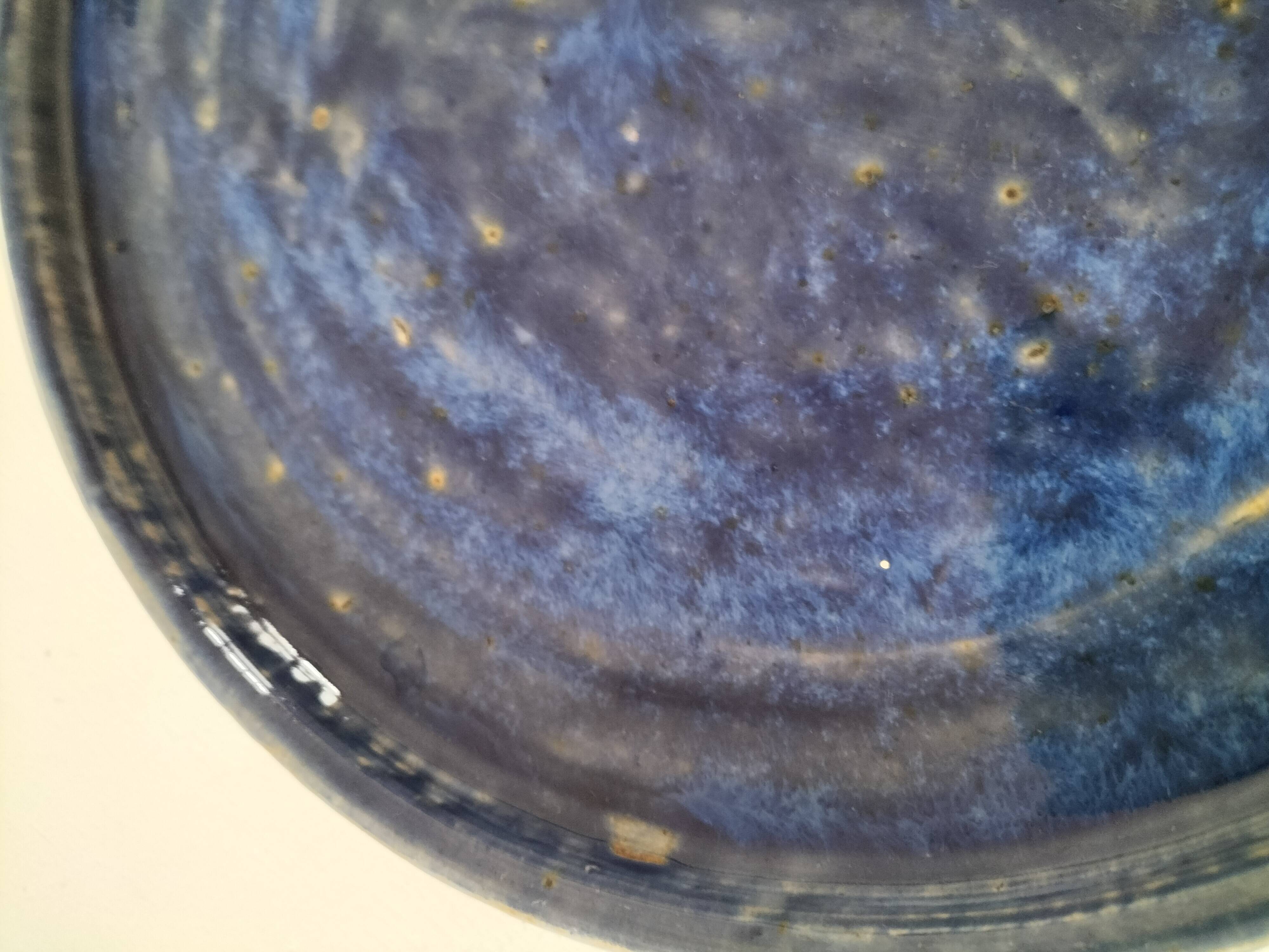 Large enamelled stoneware bowl signed Joseph Talbot, La Borne