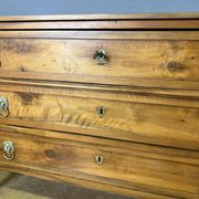 Commode d'époque Louis XVI en Noyer Blond