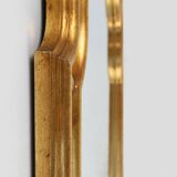 Miroir français de style Louis Philippe en bois doré décoré de verre miroir fumé