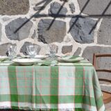 Set of 6 vintage checkered napkins