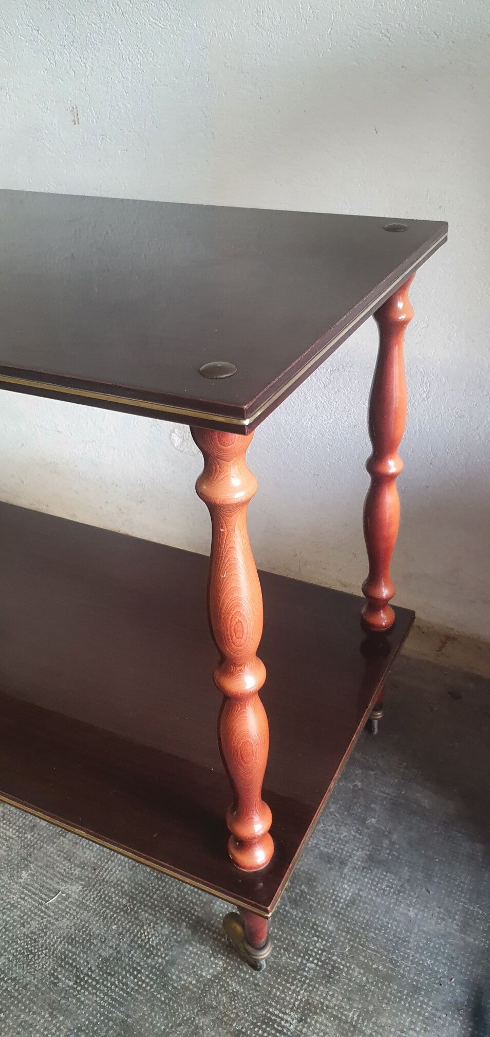 Side table on wheels 60s