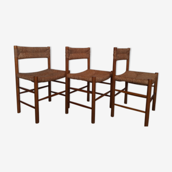 Set of 3 chairs ed. Sentou model "Dordogne" 1960