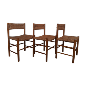 Set of 3 chairs ed. Sentou model "Dordogne" 1960