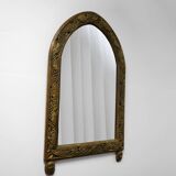 Important gilded wood mirror, 20th c.