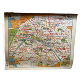 Ancienne Carte Scolaire École PARIS & Environs Numéros 24 & 24bis Vintage