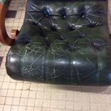 Fauteuil Chesterfield vert