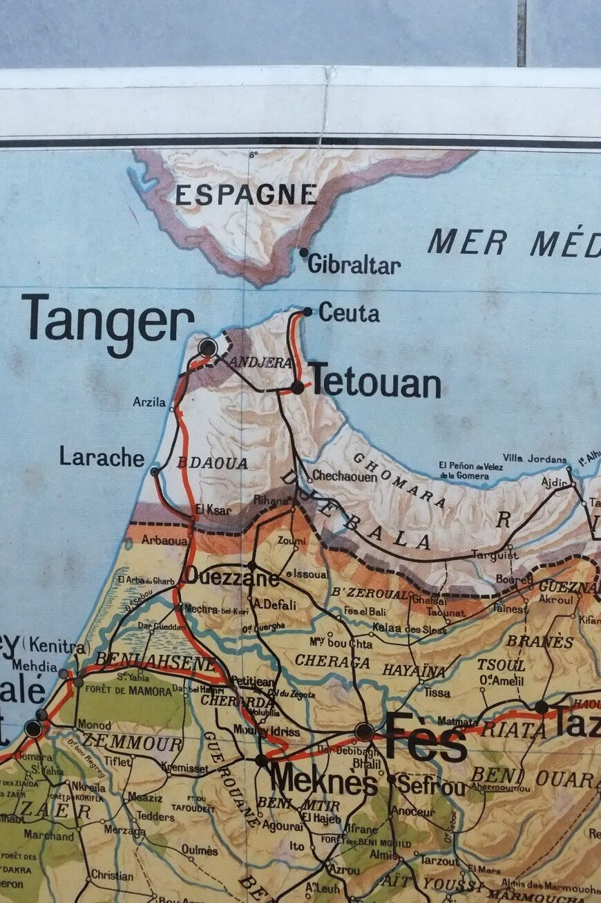 School Vidal-Lablache n ° 44 Morocco map
