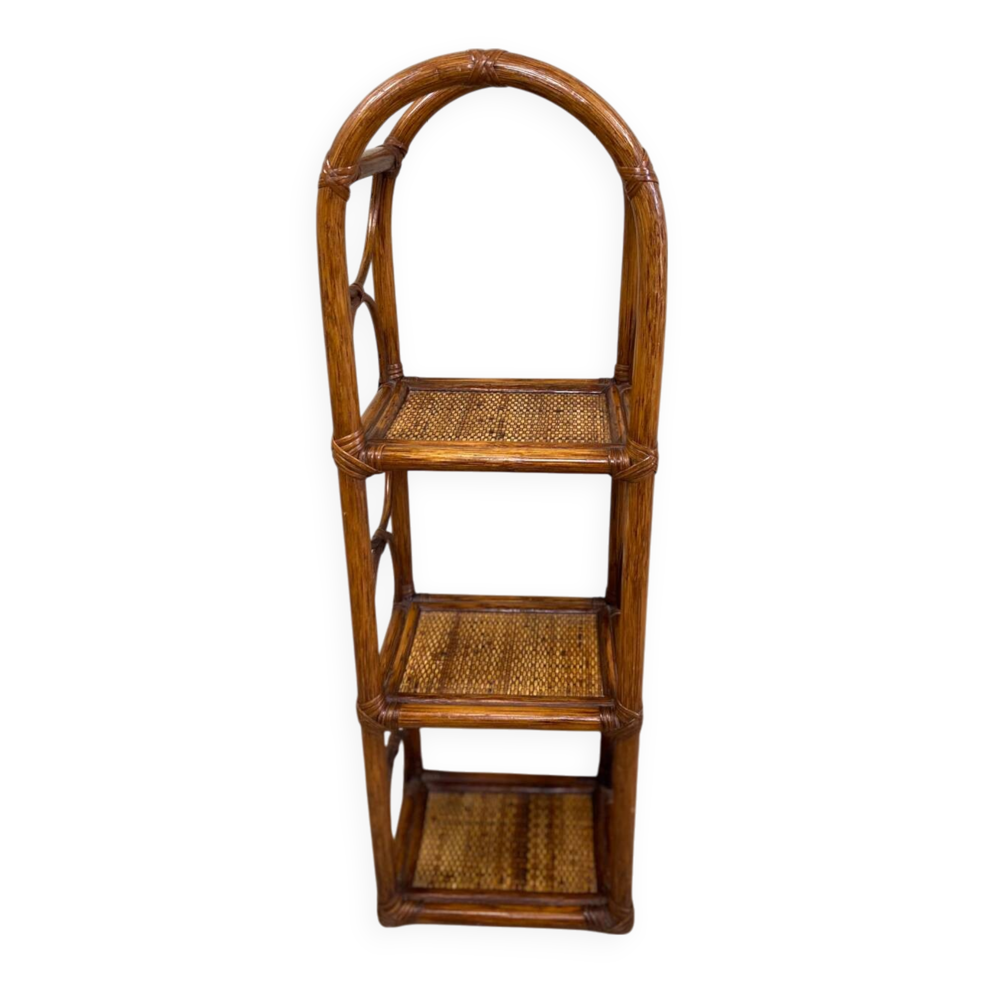 Vintage rattan shelf