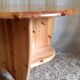 Round coffee table in solid pine - 1970s/80s