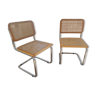 Paire de chaises Cesca b32 par Marcel Breuer