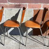 Set of 6 "petal" chairs from Soudéxvinyl
