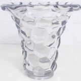 Crystal "honeycomb" vase P.D'Avesn