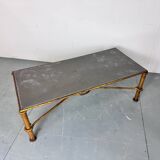 Gilded Regency coffee table by Giovani Banci for Hermès, Italy, 1970s