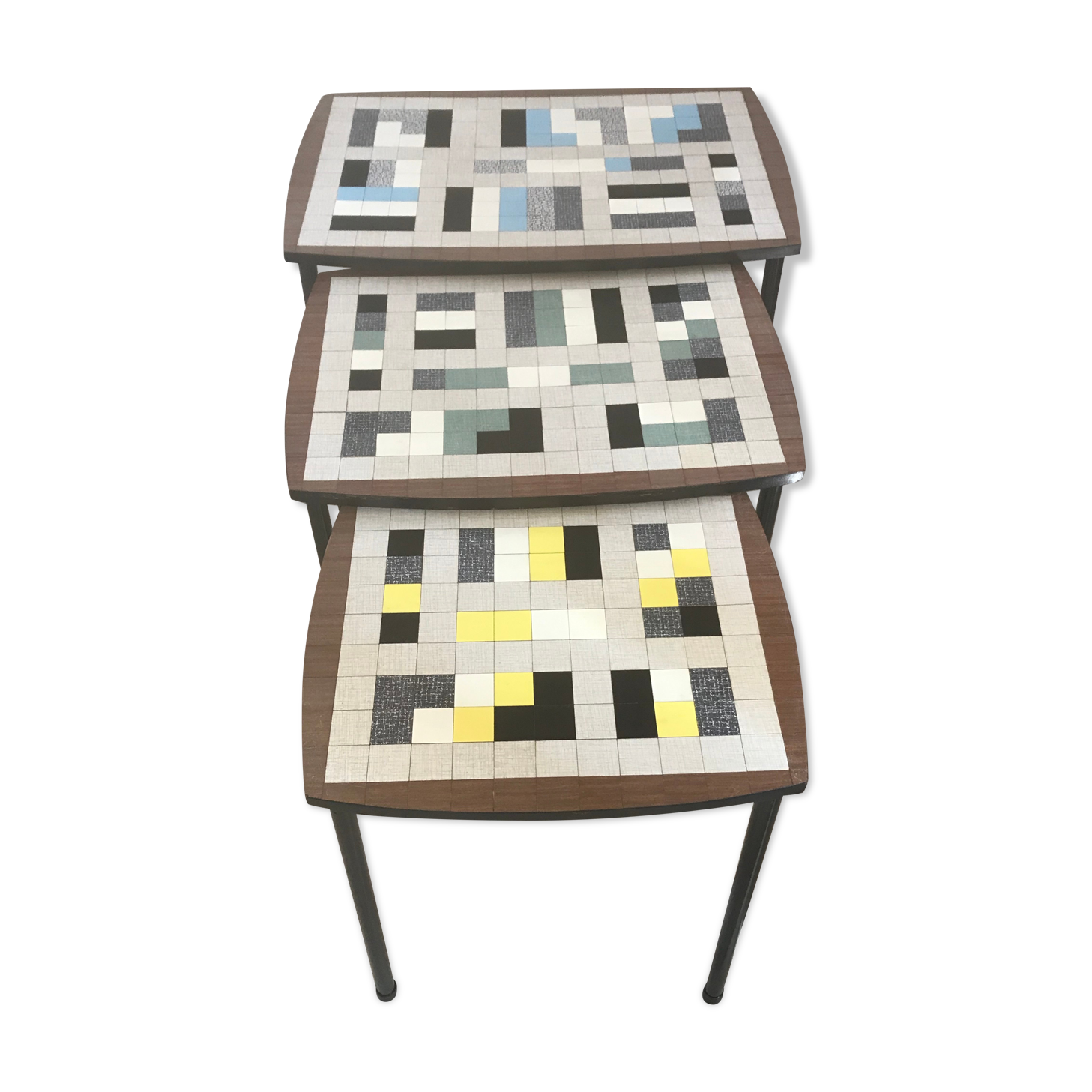 Pull-out tables vintage design annees 60