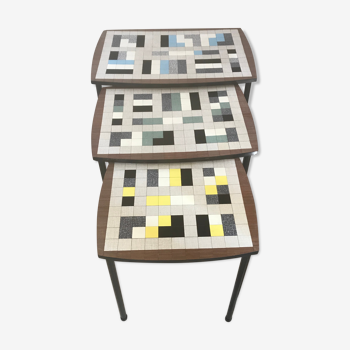 Tables gigognes design vintage annees 60