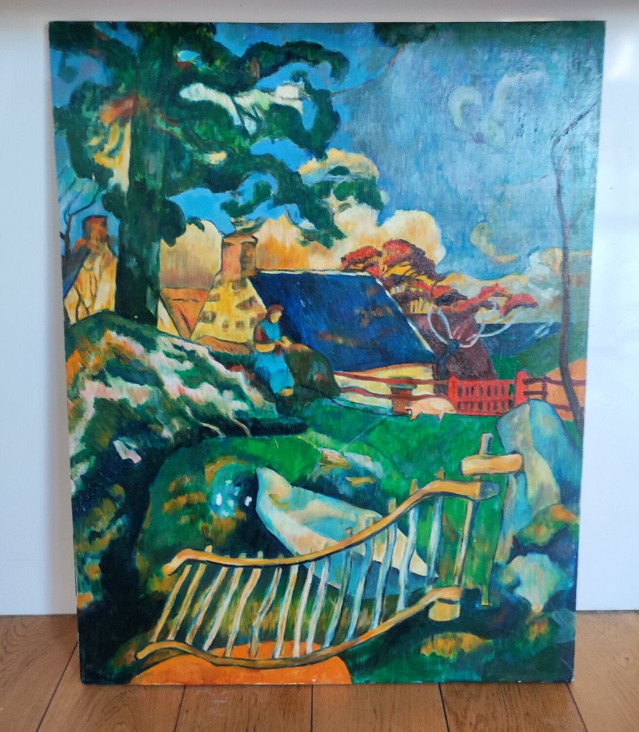 Peinture paysage moderne fauvisme