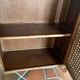 Vintage rattan shelving unit
