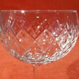 Set of 6 engraved crystal walking glasses