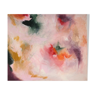 Acrylic on canvas - The tough gets going - 50x60cm, unique piece