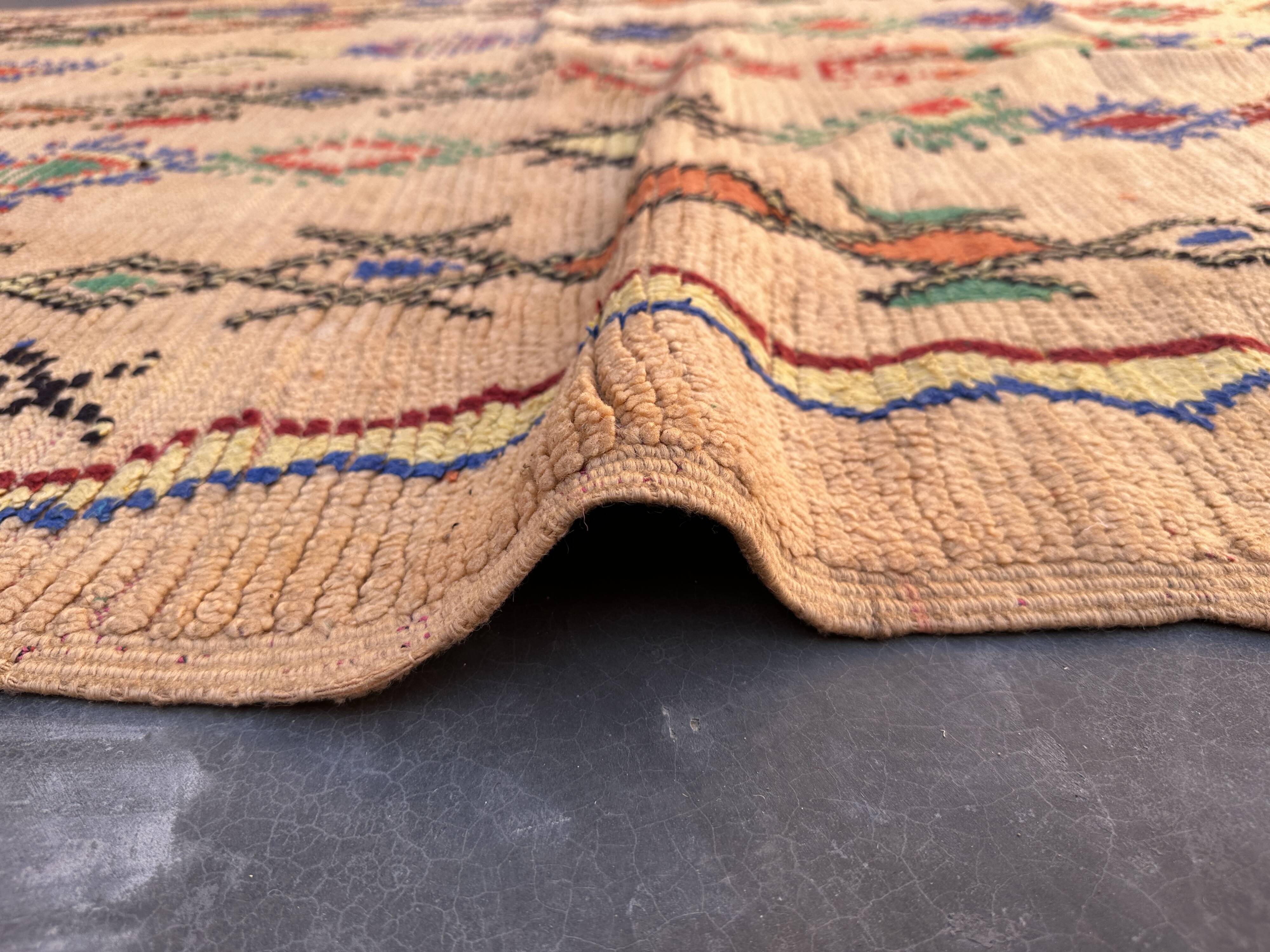 Tapis Marocain Boujad coloré