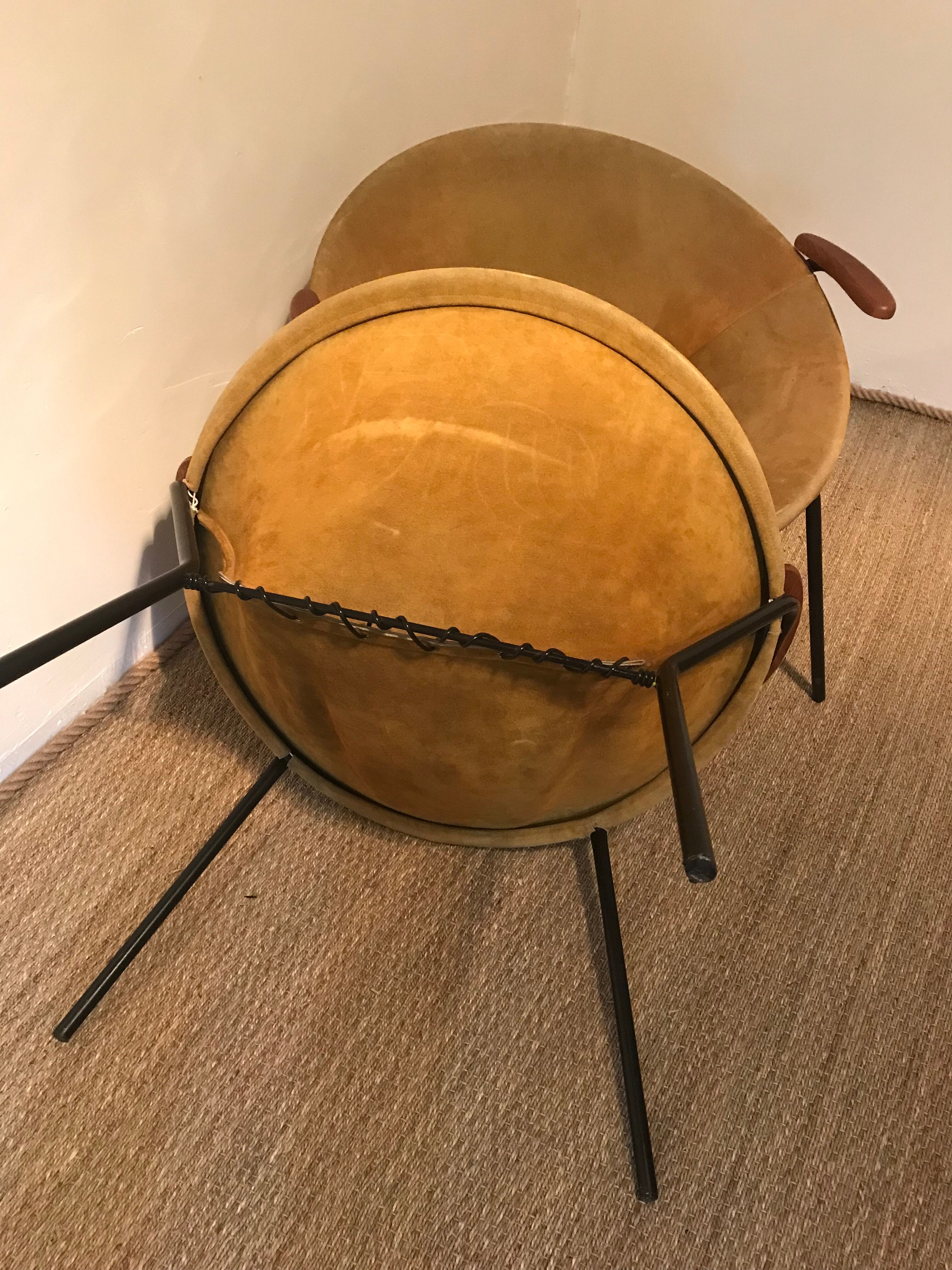 Paire de fauteuils Balloon Chair par Hans Olsen 1960 Danemark