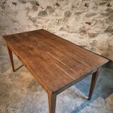 Antique oak farmhouse table – Circa 1900 – Rustic table with drawer