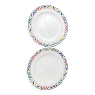 Two Villeroy and Boch dessert plates