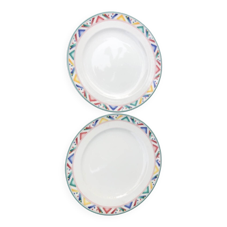 Deux assiettes à dessert Villeroy et Boch