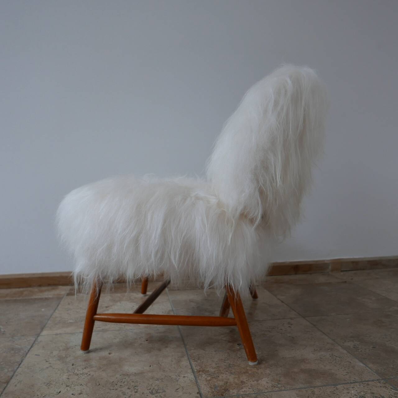 Alf Svensson 'TeVe' Sheepskin Shearling Lounge Chair