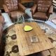Set sofa daybed and armchair skaï vintage year 50