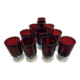 11 verres rouges Luminarc