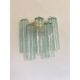 Italian Wall Light Green “Tronchi” Murano Glass Wall Sconce