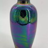 Vase vintage en céramique mercurisé